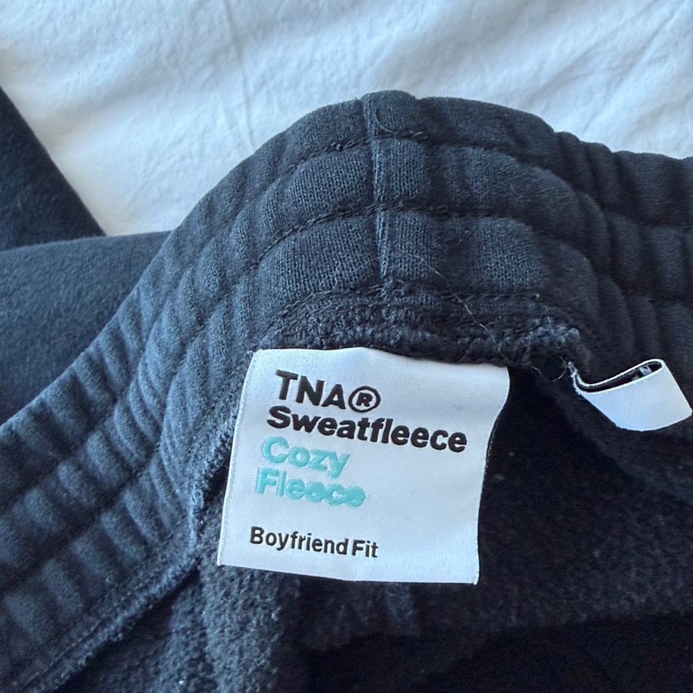 Aritzia TNA Cozy Fleece Joggers in Black - Picture 4 of 9